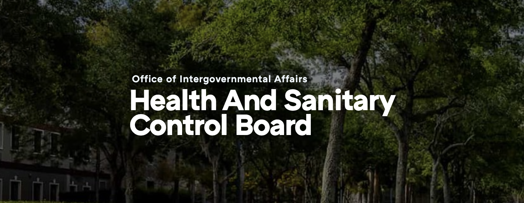 Image of Health and Sanitary Control Board